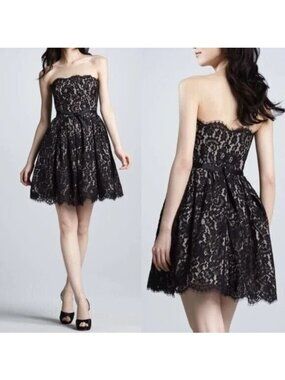 Neiman Marcus x Target ROBERT RODRIGUEZ Womens 8 Black Lace Party DRESS NWT NEW